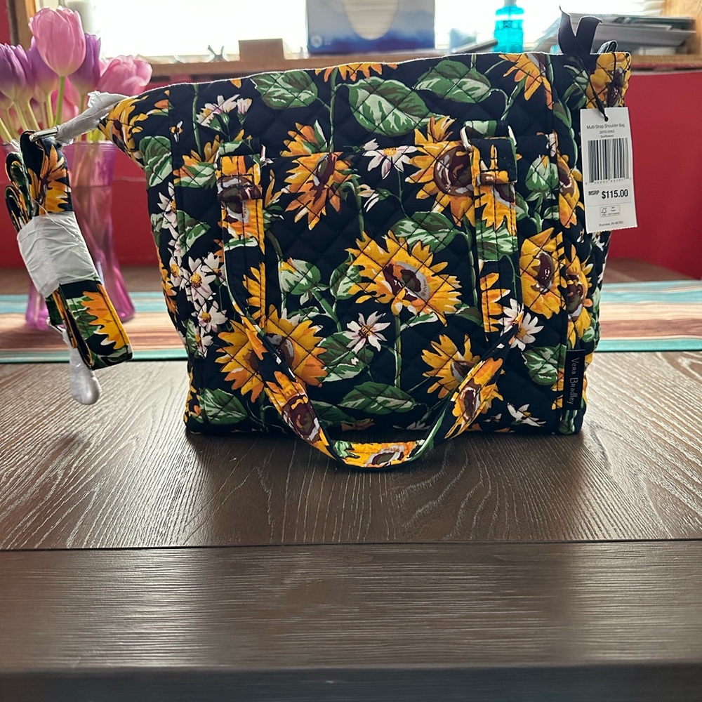 NWT Vera Bradley multi strap shoulder bag